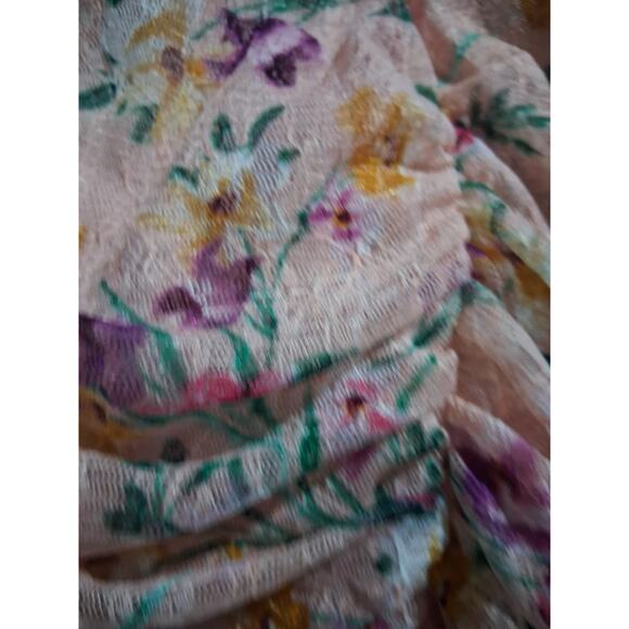 Y2K Guess Sweetheart Neck Womens Size 0 Ruched Bodycon Fairycore Whimsical Dress - Picture 13 of 13